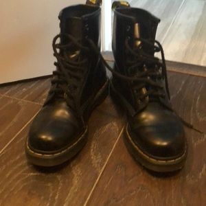Black Doc Marten boots